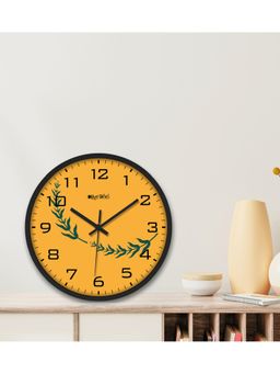 Olive Tree - Mustard Nature Wall Clock