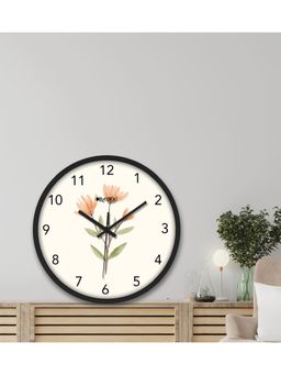 Olive Tree - Off-White Floral Wall Clock