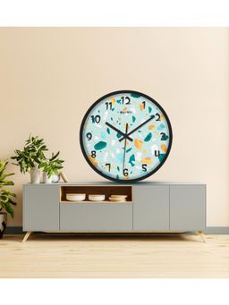 Olive Tree - Aqua Printed Wall Clock