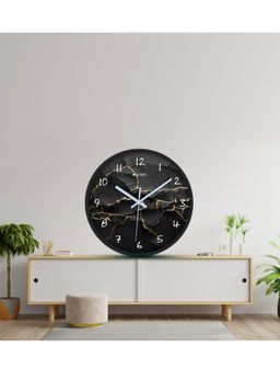 Olive Tree - Black Printed Wall Clock