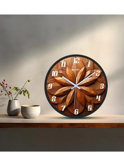 Olive Tree - Brown Floral Wall Clock