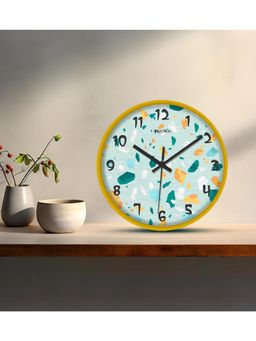 Olive Tree - Aqua Printed Wall Clock