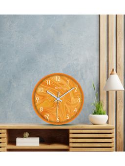 Olive Tree - Orange Abstract Wall Clock