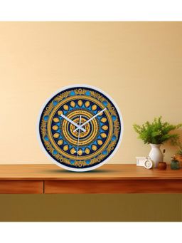 Olive Tree - Blue Floral Wall Clock