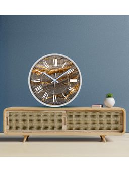 Olive Tree - Brown Printed Wall Clock