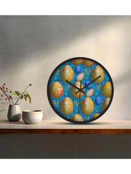 Olive Tree - Blue Printed Wall Clock