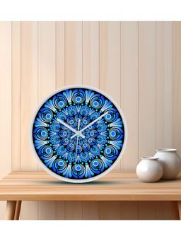 Olive Tree - Blue Printed Wall Clock