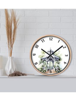 Olive Tree - Beige Printed Wall Clock