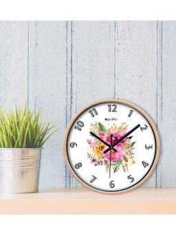 Olive Tree - White Floral Wall Clock