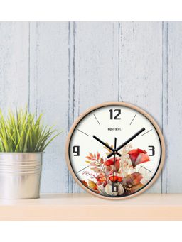 Olive Tree - White Floral Wall Clock