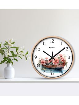 Olive Tree - White Floral Wall Clock