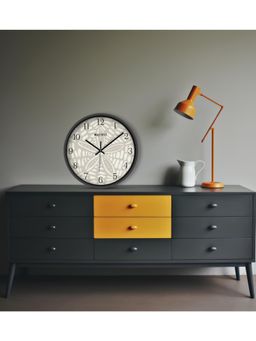 Olive Tree - Off-White Floral Wall Clock