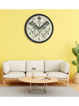 Olive Tree - Yellow Floral Wall Clock