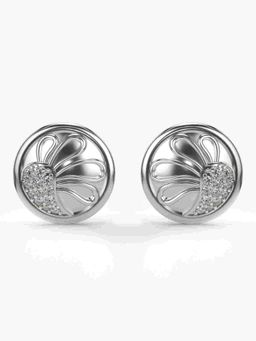 Valanova - Sterling Silver Plated with White Gold and Certified Lab Grown Diamond 0.37 Cts Earrings