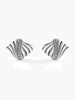 Valanova - Sterling Silver Plated with White Gold and Certified Lab Grown Diamond 0.34 Cts Earrings