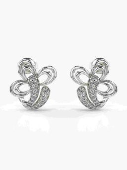 Valanova - Sterling Silver Plated with White Gold and Certified Lab Grown Diamond 0.29 Cts Earrings