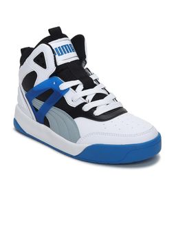 Puma - Backcourt Mid Softfoam+ Kids Unisex White Casual Shoes