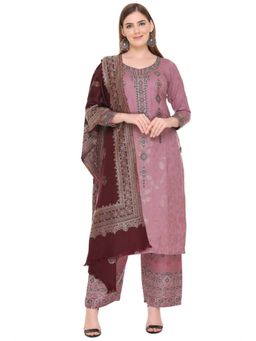 Kidar - Women Unstitched Acrylic Winter Wear Suit (Set of 3)