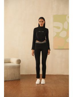 PRIMAL GRAY - Black Organic Cotton Drawstring Co-Ord Set (Set of 2)