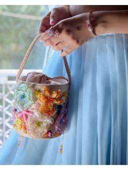 Fizzy Goblet - Women Garden Gala Multi-Color Potli
