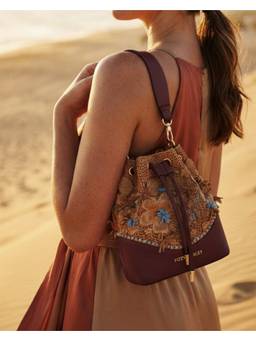 Fizzy Goblet - Brown Burnt Sugar Bucket Bag