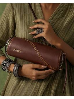 Fizzy Goblet - Burgundy Batua Shoulder Bag