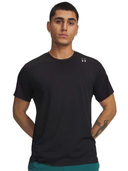 Under Armour - Men Black Halo Vent Half Sleeves T-shirt