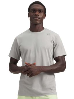 Under Armour - Men Grey Halo Vent Half Sleeves T-shirt
