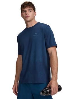 Under Armour - Men Blue Vanish Energy Half Sleeves T-shirt