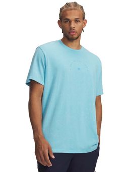 Under Armour - Men Blue Curry Icdat Half Sleeves T-shirt