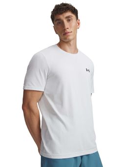 Under Armour - Men White Vanish Elite Half Sleeves T-shirt