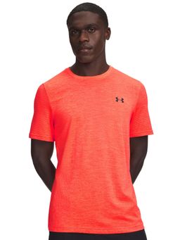 Under Armour - Men Orange Vanish Elite Half Sleeves T-shirt