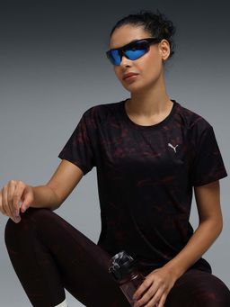 Puma - Running Foundations Womens Printed T-Shirt Black