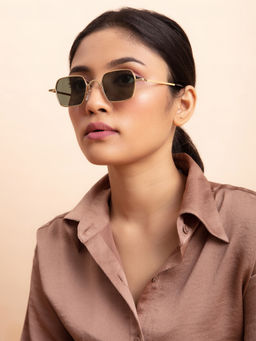 Twenty Dresses by Nykaa Fashion - Gold Vintage Classic Sunglasses