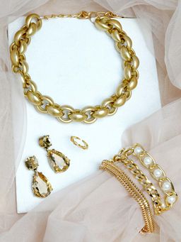 Joker and Witch - Gold Rad Jewellery Set for Women