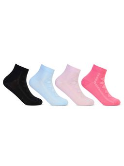 Bonjour - Designer Fancy Ankle Socks for Women (Pack Of 4)