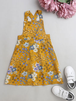 The Magic Wand - Yellow Printed Knee Length Dress