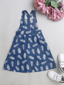 The Magic Wand - Indigo Printed Knee Length Dress