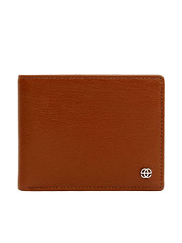Eske - Aude Mens Two Fold Wallet Rfid 8 Card Holders- Cognac Cosmos