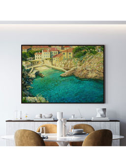 ARTCREST - Majestic Beauty Large Painting Black Box Framed Canvas Wall Art