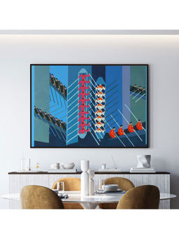 ARTCREST - Maquette Large Painting Black Box Framed Canvas Wall Art