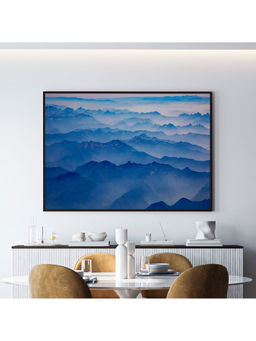 ARTCREST - Mount Baker Snoqualmie National Forest Painting Black Box Framed Canvas Wall Art