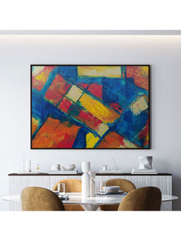 ARTCREST - Mystic Abstract Art Large Painting Black Box Framed Canvas Wall Art