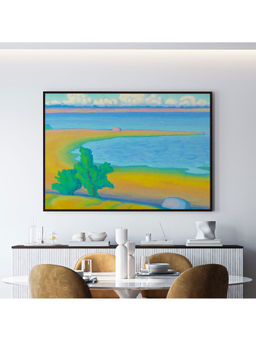 ARTCREST - Promontory Large Painting Black Box Framed Canvas Wall Art