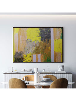 ARTCREST - Spring Abstract Art Large Painting Black Box Framed Canvas Wall Art