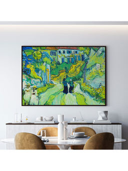 ARTCREST - Stairway Large Painting Black Box Framed Canvas Wall Art