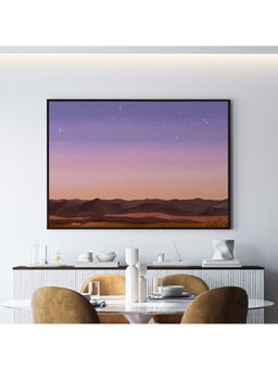 ARTCREST - Sunset Large Painting Black Box Framed Canvas Wall Art