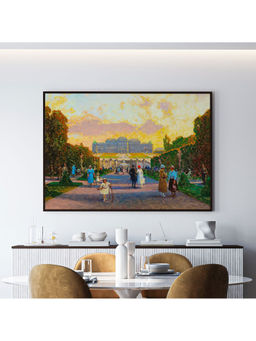 ARTCREST - The Evening Large Painting Black Box Framed Canvas Wall Art
