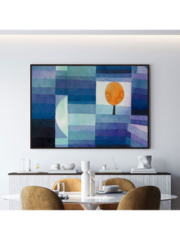 ARTCREST - The Harbinger of Autumn Large Painting Black Box Framed Canvas Wall Art