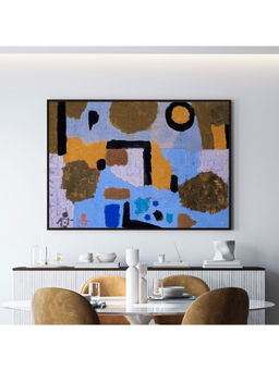 ARTCREST - With the Two Lost Ones Large Painting Black Box Framed Canvas Wall Art